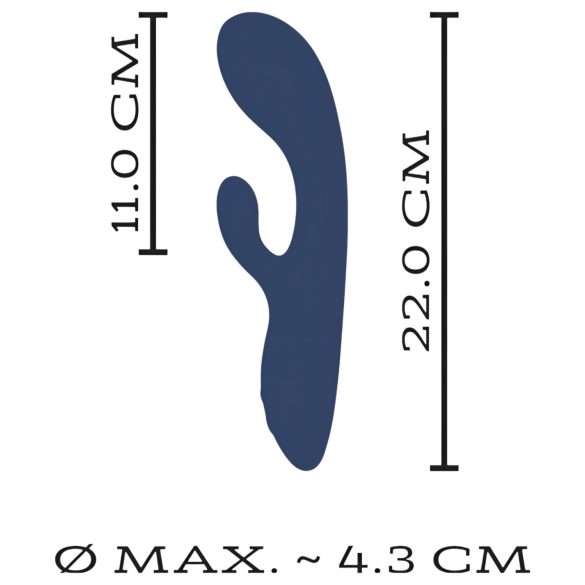 You2Toys Intense - Vibrador com braço clitoriano e ponto G (preto)