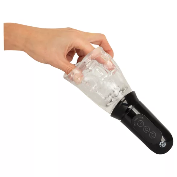 Stroker - masturbador masculino vibratório rotativo - transparente