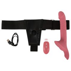 You2Toys - vibrador com cinto - kit strap-on - vermelho
