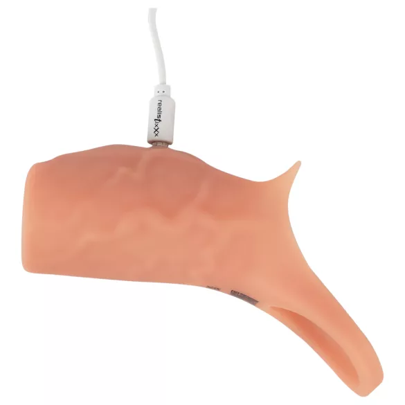 Realistixxx - capa peniana aberta com vibração - cor natural