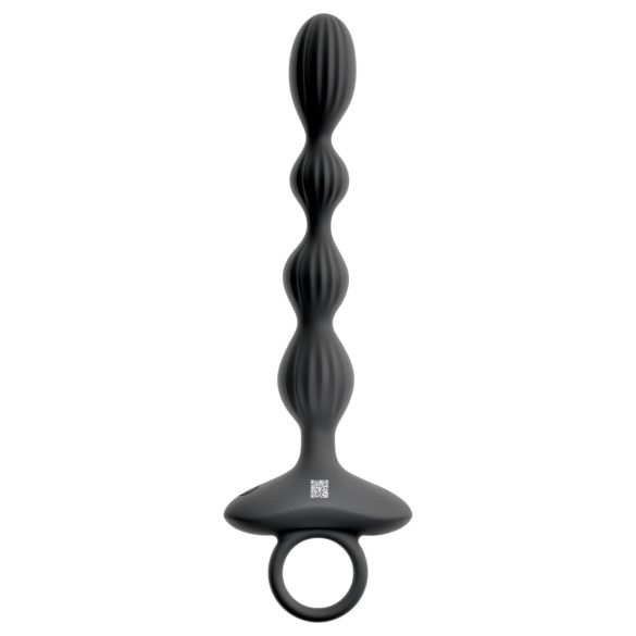 Anos - Vibrador anal com 2 motores e bolas móveis (preto)