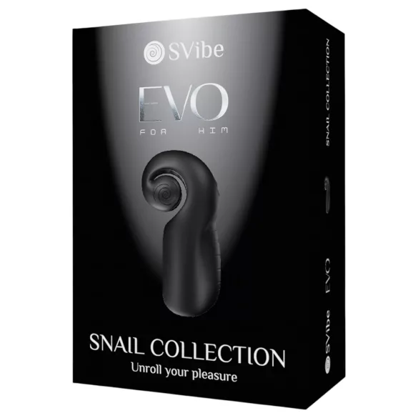 SVibe EVO - masturbador masculino recarregável à prova d'água - preto