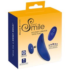   Smile - vibrador de calcinha ultrafino com controle remoto - azul