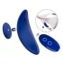 Smile - vibrador de calcinha ultrafino com controle remoto - azul
