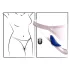 Smile - vibrador de calcinha ultrafino com controle remoto - azul