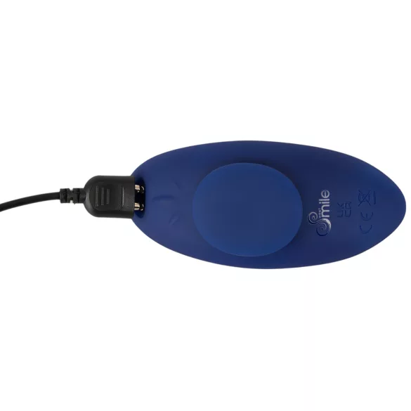 Smile - vibrador de calcinha ultrafino com controle remoto - azul