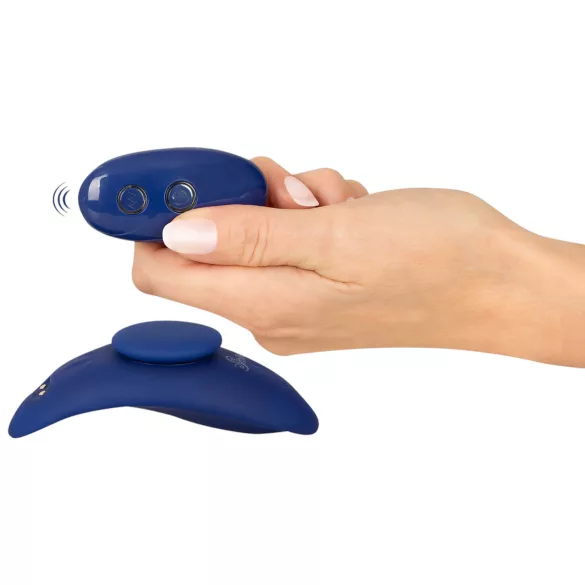 Smile - vibrador de calcinha ultrafino com controle remoto - azul