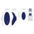 Smile - vibrador de calcinha ultrafino com controle remoto - azul