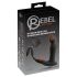 Rebel - vibrador próstata com movimento de impulso - silicone preto