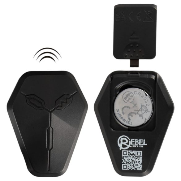 Rebel - vibrador próstata com movimento de impulso - silicone preto