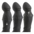 Rebel - vibrador próstata com movimento de impulso - silicone preto