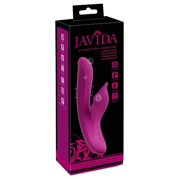 Javida - vibrador ponto G e clitóris 4 em 1 - silicone roxo