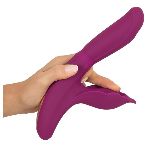 Javida - vibrador ponto G e clitóris 4 em 1 - silicone roxo