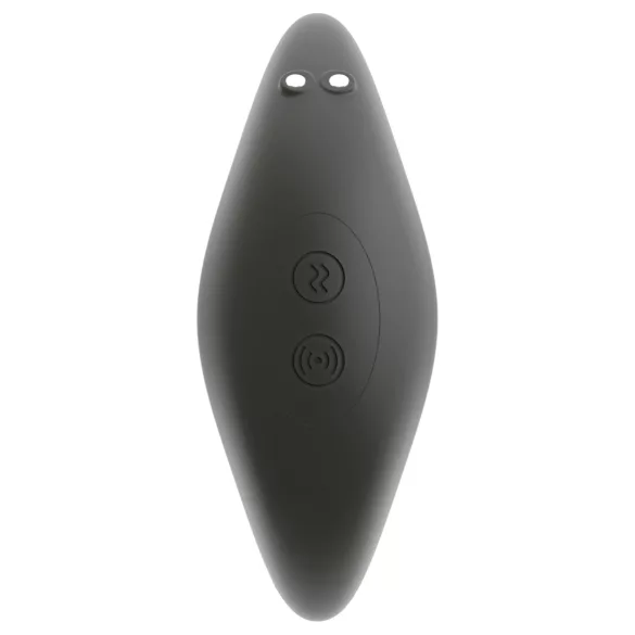 ANOS - vibrador próstata com anel estimulador - silicone preto