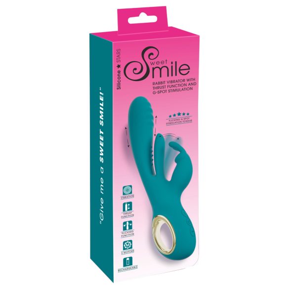 Smile - vibrador ponto G e clitóris com movimento pulsante - verde