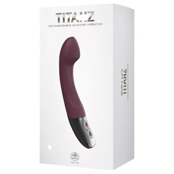 Excellent Power Titanz - vibrador de ponto G recarregável (bordô)