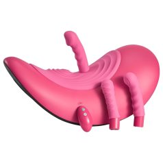   VibePad Rideon - vibrador cavalgar ponto G e clitóris pulsante - silicone rosa