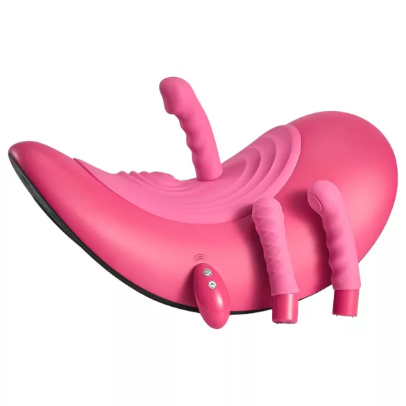 VibePad Rideon - vibrador cavalgar ponto G e clitóris pulsante - silicone rosa