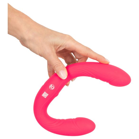 Couples Choice - vibrador dupla ponta - silicone rosa