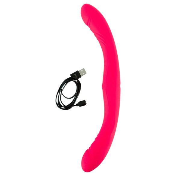 Couples Choice - vibrador dupla ponta - silicone rosa