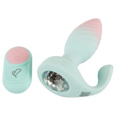   Beau Coeur Juvela - plug anal vibratório - silicone turquesa