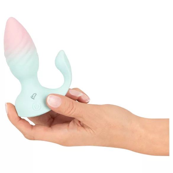 Beau Coeur Juvela - plug anal vibratório - silicone turquesa
