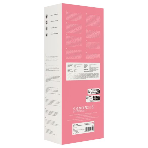 Svakom Avery - vibrador com braço clitoriano recarregável - rosa