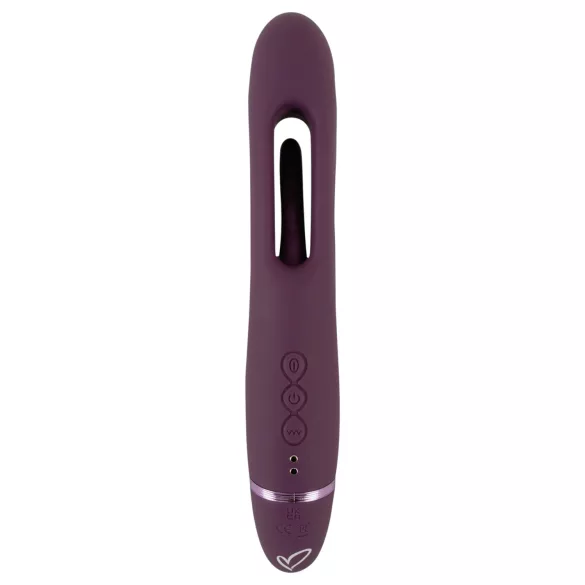 Javida - vibrador de casal sem arnês para usar com cinta (roxo)