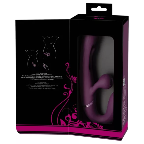 Javida - vibrador de casal sem arnês para usar com cinta (roxo)