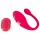 Beau Coeur Koral - ovo vibratório com controle remoto - silicone rosa