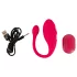 Beau Coeur Koral - ovo vibratório com controle remoto - silicone rosa