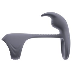   Beau Coeur Vylor - anel peniano com estimulador clitóris e testículos - cinza