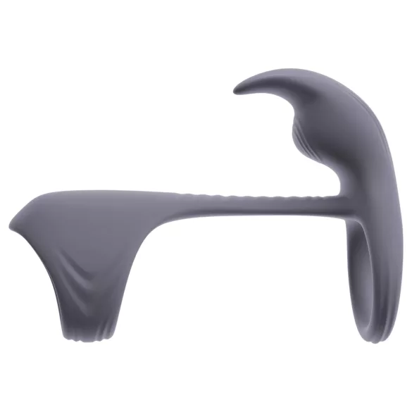 Beau Coeur Vylor - anel peniano com estimulador clitóris e testículos - cinza