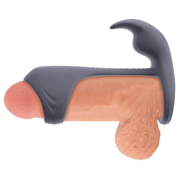 Beau Coeur Vylor - anel peniano com estimulador clitóris e testículos - cinza