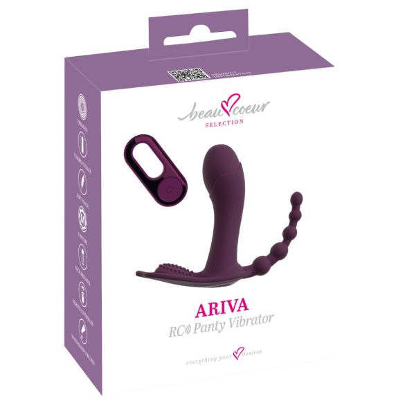 Beau Coeur Ariva - vibrador calcinha 3 em 1 - roxo