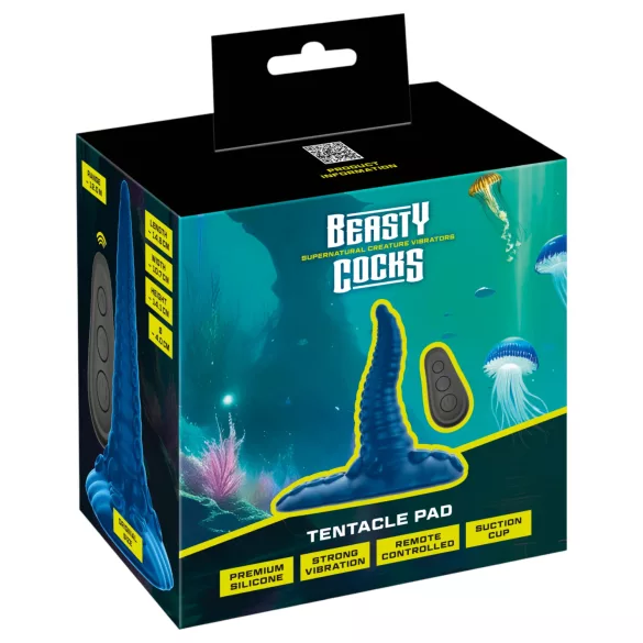 Beasty Cocks - vibrador ponto G com tentáculos - silicone azul