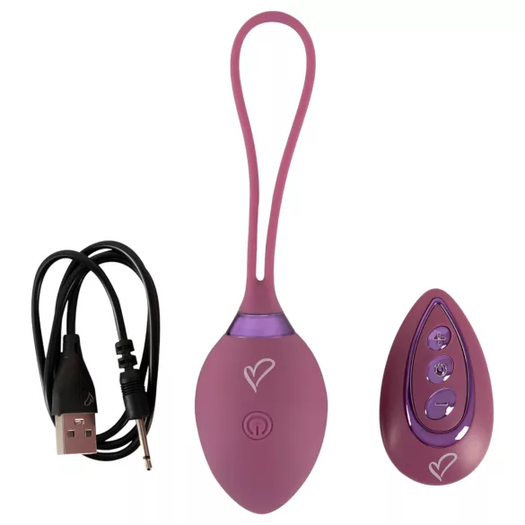 Beau Coeur Rovana - ovo vibratório com controle remoto - silicone roxo
