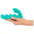 Beau Coeur Sylora - vibrador 2 em 1 com pérolas - silicone verde