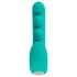 Beau Coeur Sylora - vibrador 2 em 1 com pérolas - silicone verde