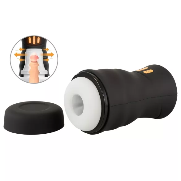 You2Toys Gyro - masturbador masculino rotativo e vibratório - preto