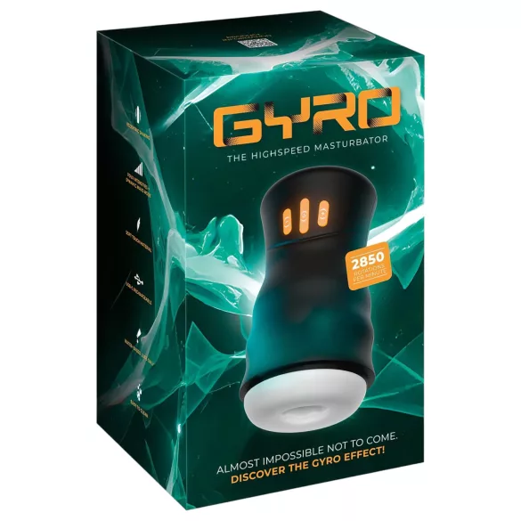 You2Toys Gyro - masturbador masculino rotativo e vibratório - preto