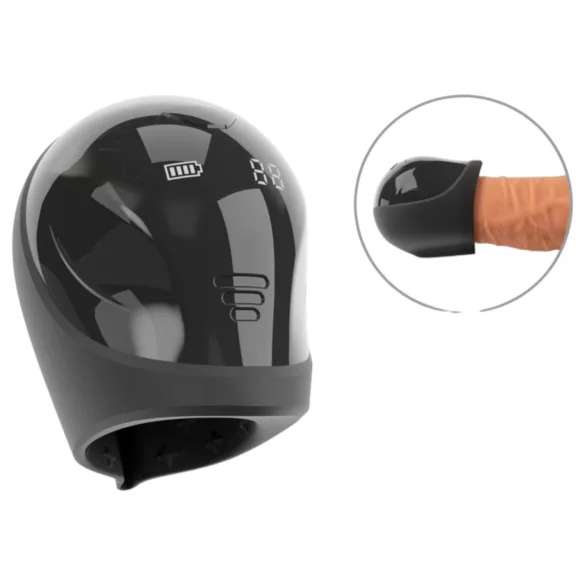 Rebel - vibrador peniano à prova d'água - preto