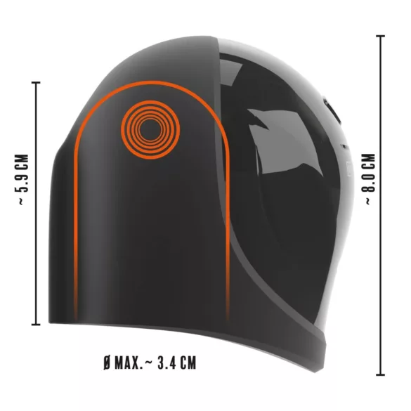 Rebel - vibrador peniano à prova d'água - preto