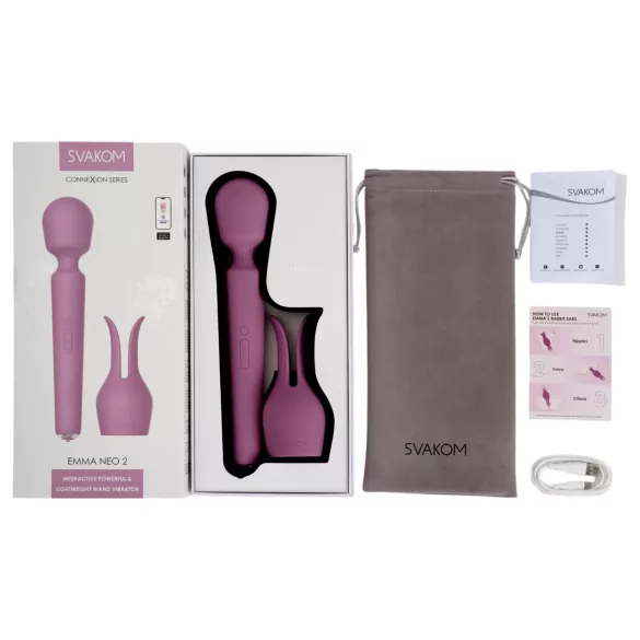 Svakom Emma Neo 2 - vibrador massajador inteligente (roxo)