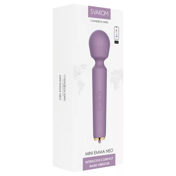 Svakom Mini Emma Neo - Massageador vibratório controlado por app (roxo)