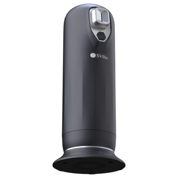 Snail Vibe Jet - masturbador masculino com função de aquecimento - preto