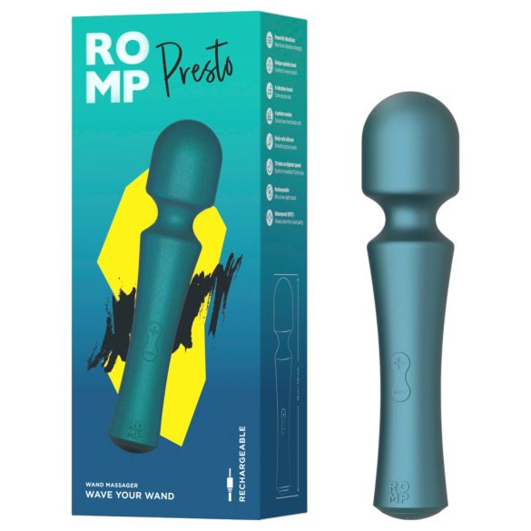 ROMP Presto - vibrador massageador - silicone verde