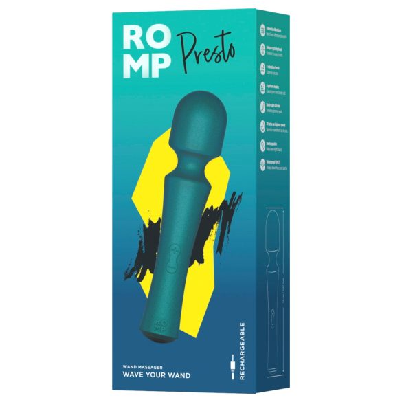 ROMP Presto - vibrador massageador - silicone verde