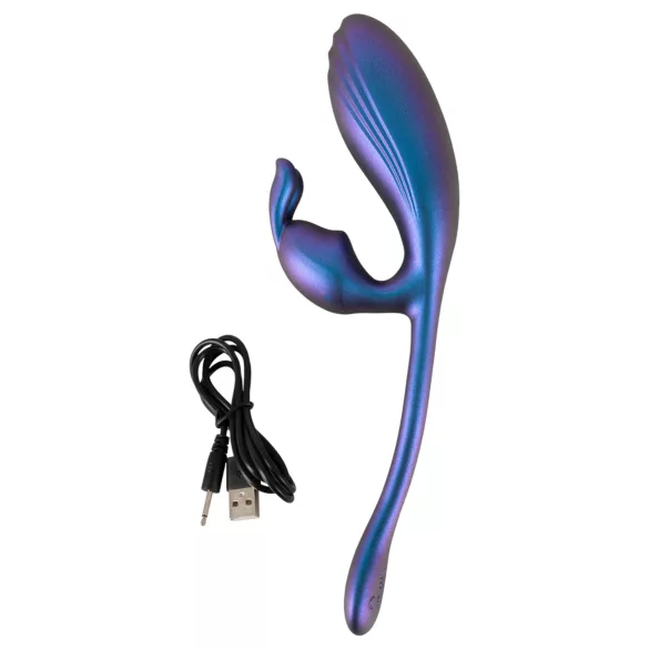 Smile - vibrador ponto G e clitóris - silicone azul