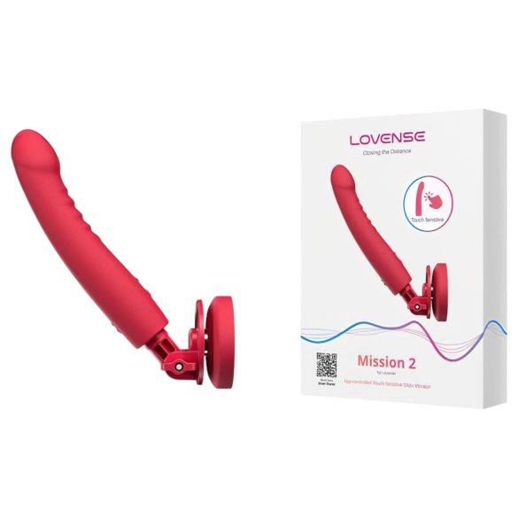 Lovense Mission 2 - vibrador inteligente com ventosa (vermelho)